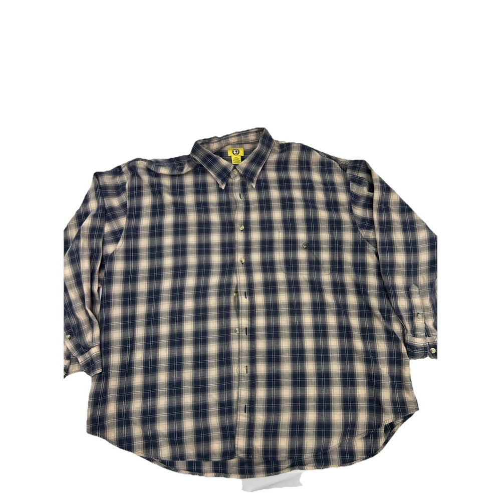 Duck Head‎ Men's 3XL Plaid 100% Cotton Button Down Long Sleeve Workwear Shirt